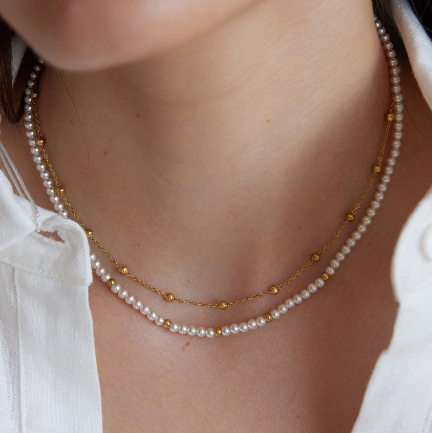 Boho Layered Agate Beaded Necklace