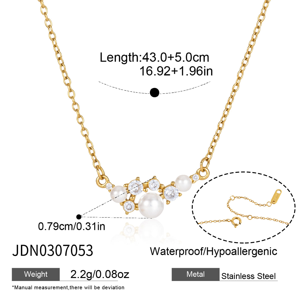 Elegant Pearl Pendant Necklace