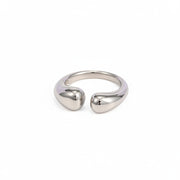 2023 New Trend 18K Gold Plated Chunky Ring Irregular Open Rings Stainless Steel Fashion Jewelry