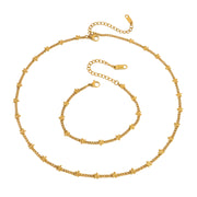 JD Romantic Floral Pendant Y Drop Necklace 18K Gold Plated Adjustable Length Chain Dainty Sweetheart Jewelry for Women