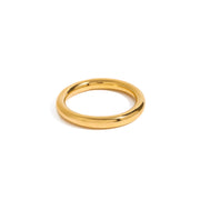 Modern and Simple 18k Gold Stainless Steel 10MM Simple Plain Ring Lady Style High-end Round Bracelet