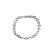 Sports and Leisure Steel Stainless Steel 18K Gold Plating Zirconia Chain Tennis Chain Bracelet