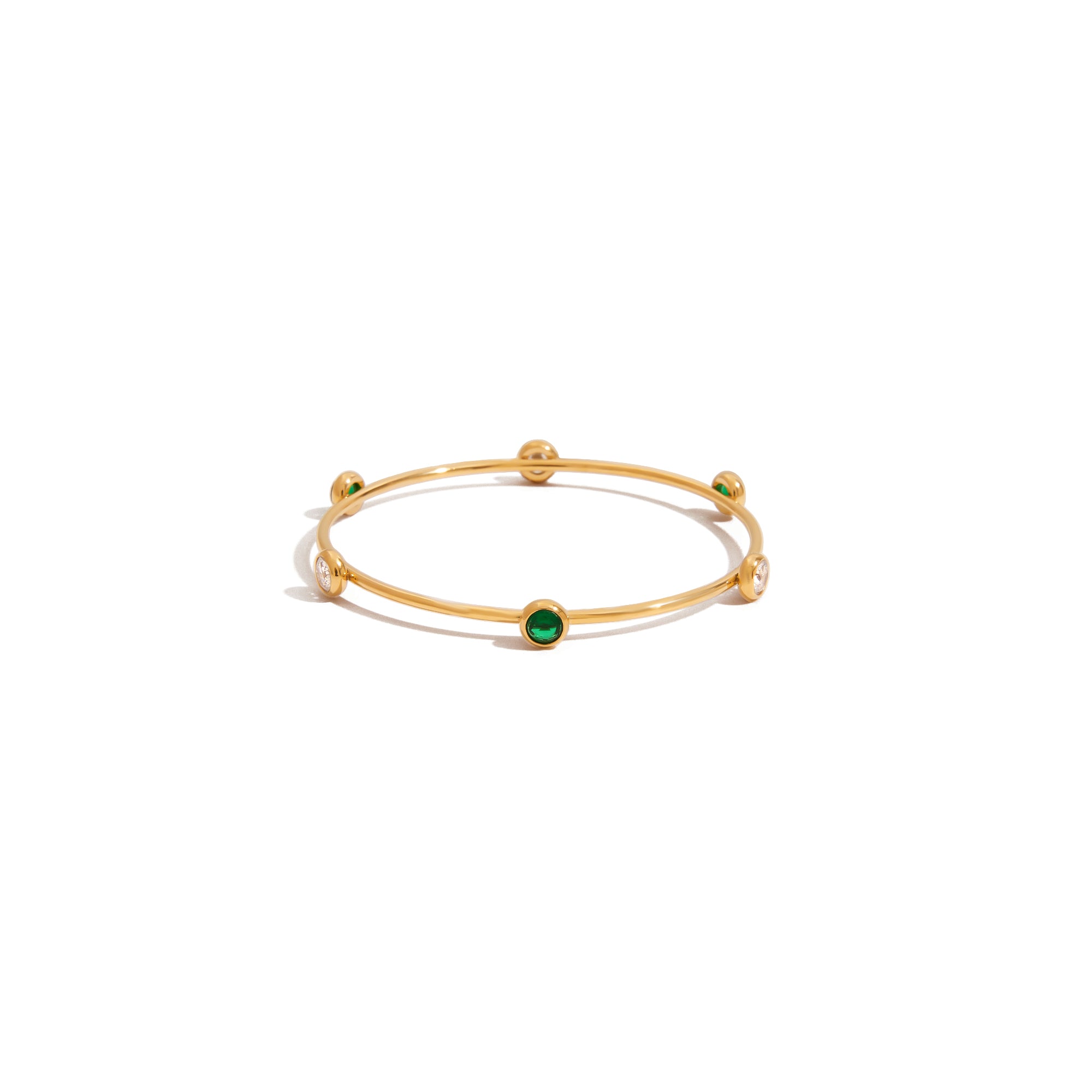 Elegant Ladies 18K Gold Plated Paperclip Chain Bracelet Zircon Bracelet Adjustable Stackable for Classic and Trendy Looks
