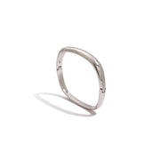 Minimalist Bangle Stainless Steel 18K Gold Plated Buckle Square Antique Bracelets Bangles for Women