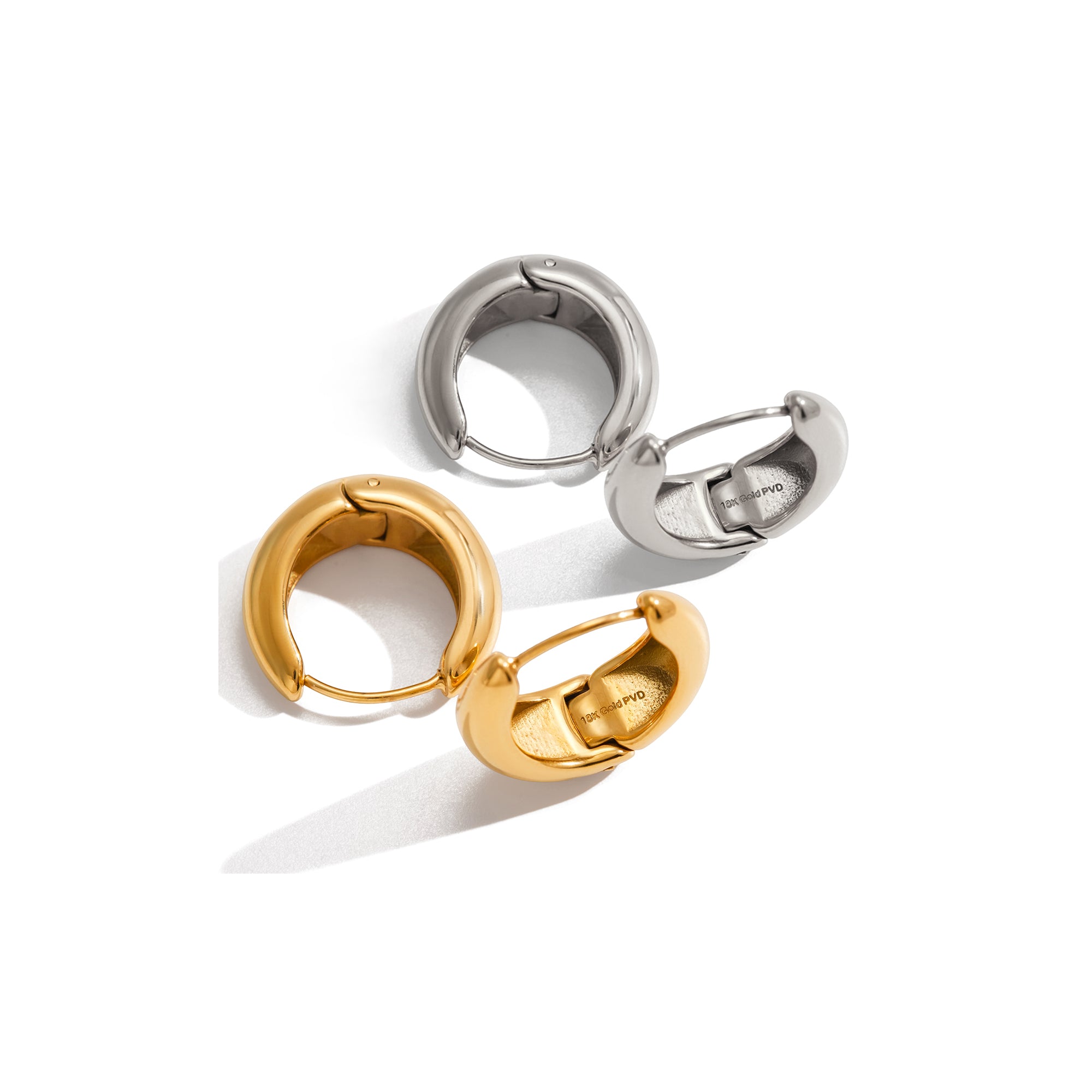 14k Hollow Chunky Hoop Earring Wholesale